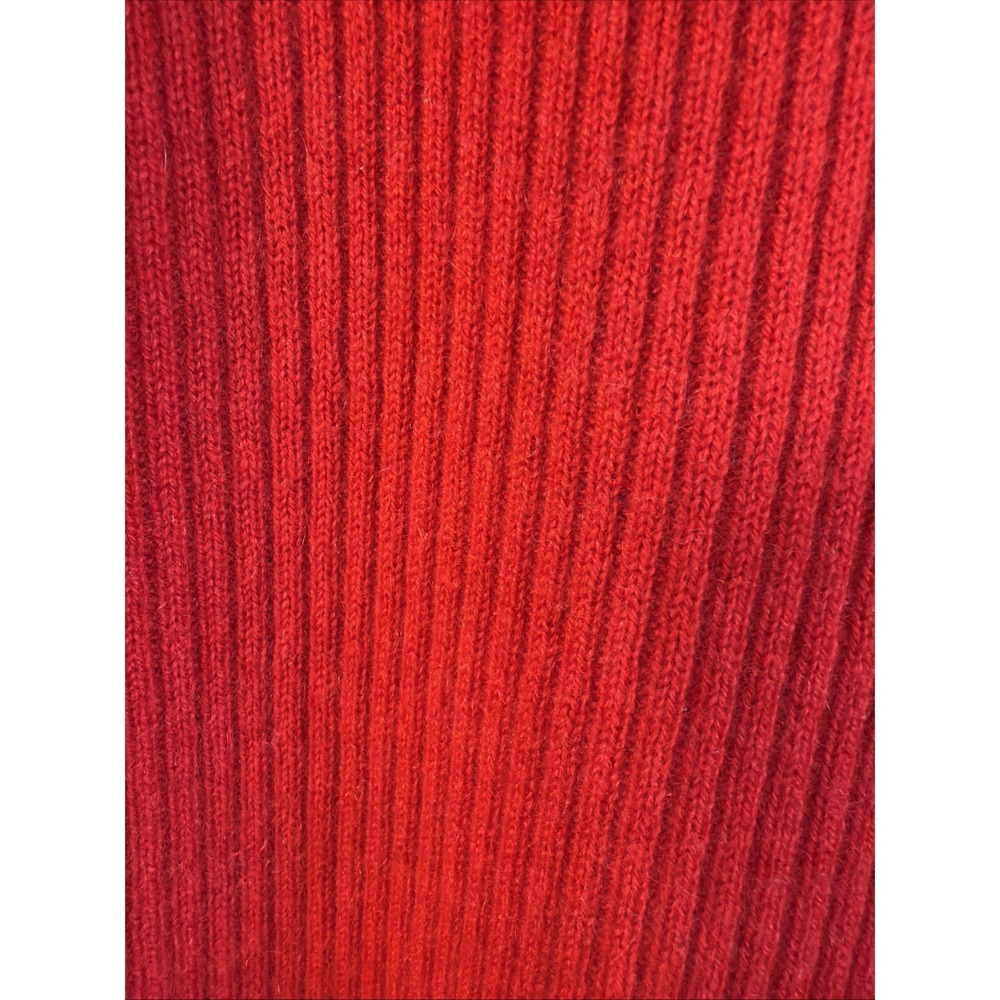 100% Red Cashmere TUNIC Sweater William Kasper California Womens LG Randell Roy - Picture 2 of 7